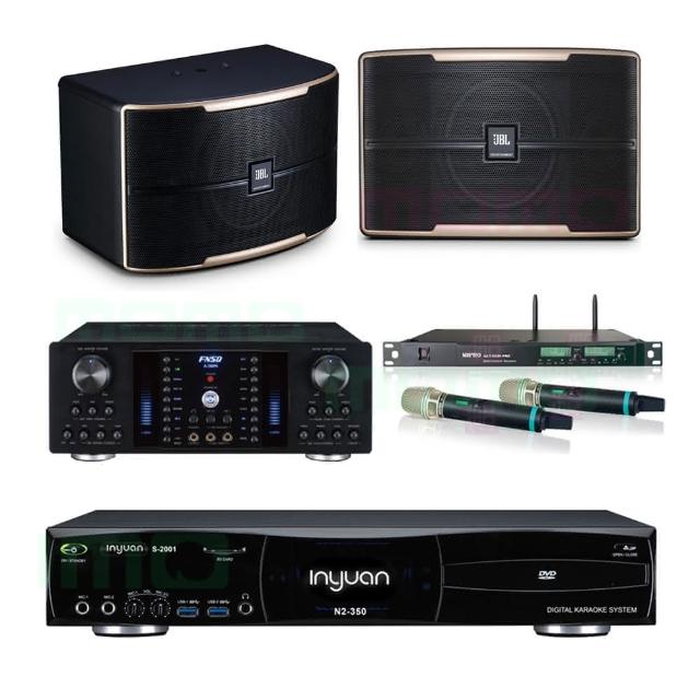 【音圓】S-2001 N2-350+FNSD A-380N+ACT-8299PRO++JBL Pasion 10(點歌機4TB+擴大機+無線麥克風+喇叭)