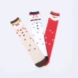 【WAJI 襪集】聖誕節主題襪-半統襪 灰色雪人(Merry Christmas 台灣製 半統襪 兒童款 襪子 童襪 棉質)