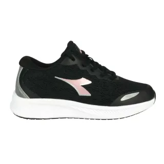 【DIADORA】女專業輕量慢跑鞋-運動 訓練 反光 黑香檳粉銀(DA33651)