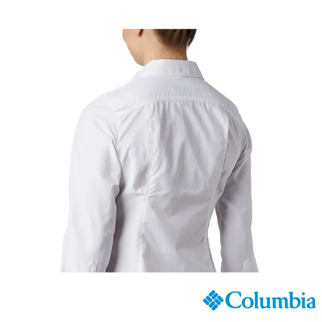 【Columbia 哥倫比亞 官方旗艦】女款- Omni-Wick快排防曬50長袖襯衫-白色(UAR26570WT / 2022年秋冬商品)