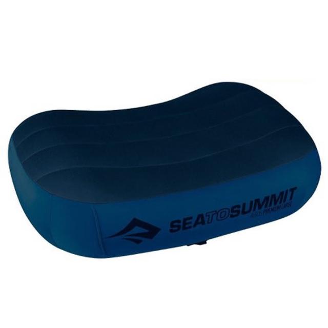 【SEA TO SUMMIT】AEROS PREMIUM PILLOWS 50D 加大版舒適充氣枕頭/吹氣枕.靠枕(STSAPILPREMLNB 海軍藍)