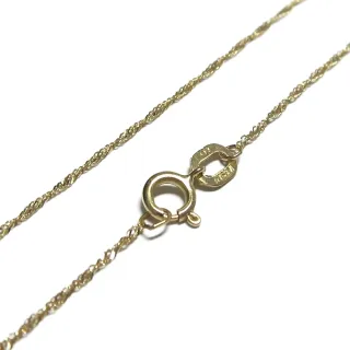 【小樂珠寶】保值純14k金585頂級K金鍊子鍊條項鍊(白K較粗款水波白K款必備實搭百搭款)