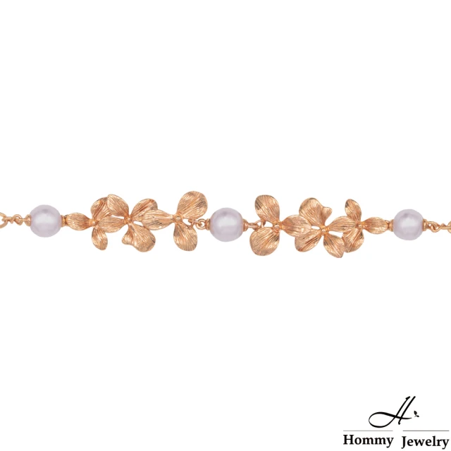 Hommy Jewelry Pure Pearl Rococo 俏麗紅毯天然珍珠手鍊(珍珠)