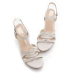 【GDC】春夏希臘風真皮編織感繞帶楔型厚底涼鞋-米色(213429-10)