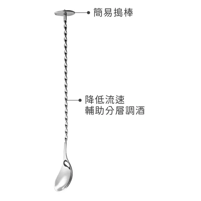 【Utopia】英國 不鏽鋼吧平匙 銀29cm / 吧匙 吧叉匙 吧勺 調酒用具