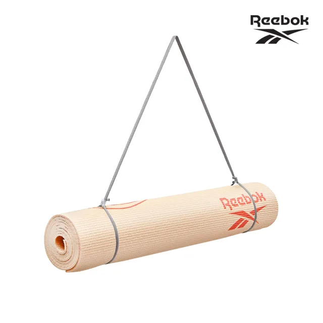 【REEBOK】防滑舒適瑜珈墊-4mm(流線橘)