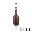 【ELLE HOMME】ELLE品牌皮革鑰匙圈(黑色/咖啡色)