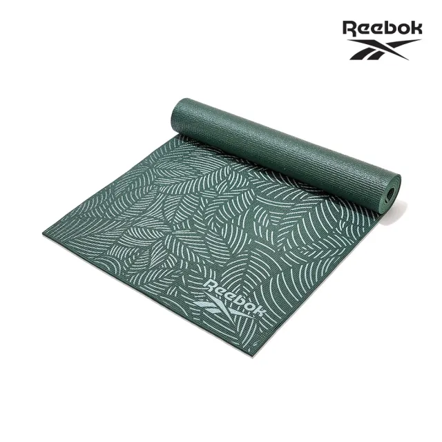 【REEBOK】防滑舒適瑜珈墊-4mm(夜幕綠)