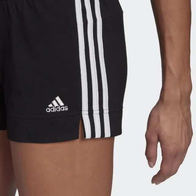 【adidas 愛迪達】W 3s Sj Sho 女 短褲 運動 休閒 慢跑 健身 訓練 舒適 柔軟 愛迪達 黑(GM5523)