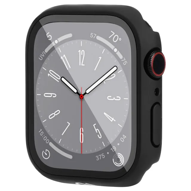 【CASE-MATE】Apple Watch 45mm 7-8代 Tough 內建玻璃貼一體成型保護殼(黑)