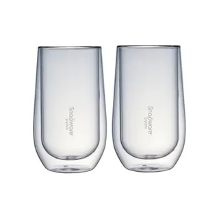 【康寧 Snapware】買1送1 雙層耐熱玻璃杯400ml