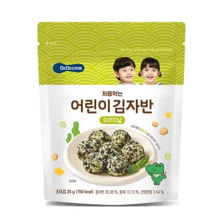 【韓國 BEBECOOK】幼兒初食海苔酥-原味 25g(12M+ 新包裝)