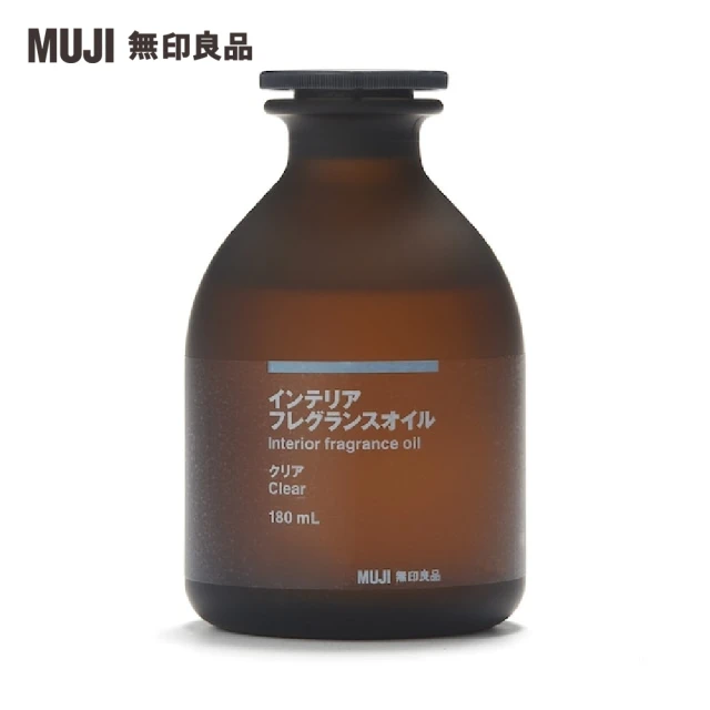 MUJI 無印良品 空間芬香油/180ml.清晰+專用藤枝/180ml用.6入