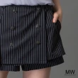 【MAGIQUE WARDROBE】直條紋假裙片短褲(2色)