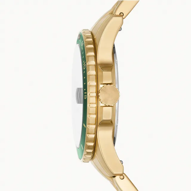 【FOSSIL】美式復古潛水造型日曆手錶-42mm 畢業禮物(FS5950)