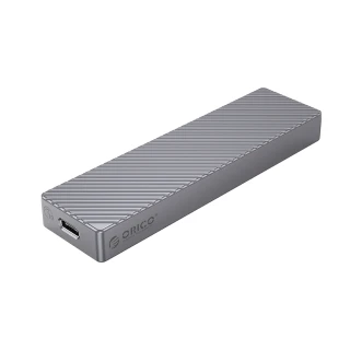 【ORICO】M.2 NVMe USB3.1 Gen2 全鋁合金斜紋SSD硬碟外接盒10Gb(M212C3-G2-GY-BP)