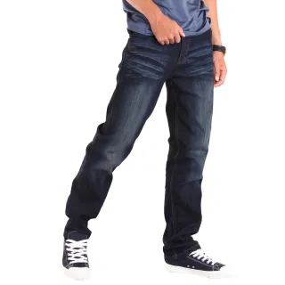 【YT shop】寬鬆個性 中直筒丹寧牛仔長褲