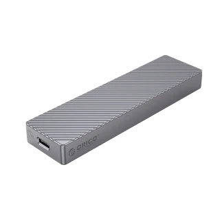 【ORICO】M.2 NVMe USB3.2 Gen2X2全鋁合金斜紋SSD硬碟外接盒20Gb(M213C3-G4-GY-BP)