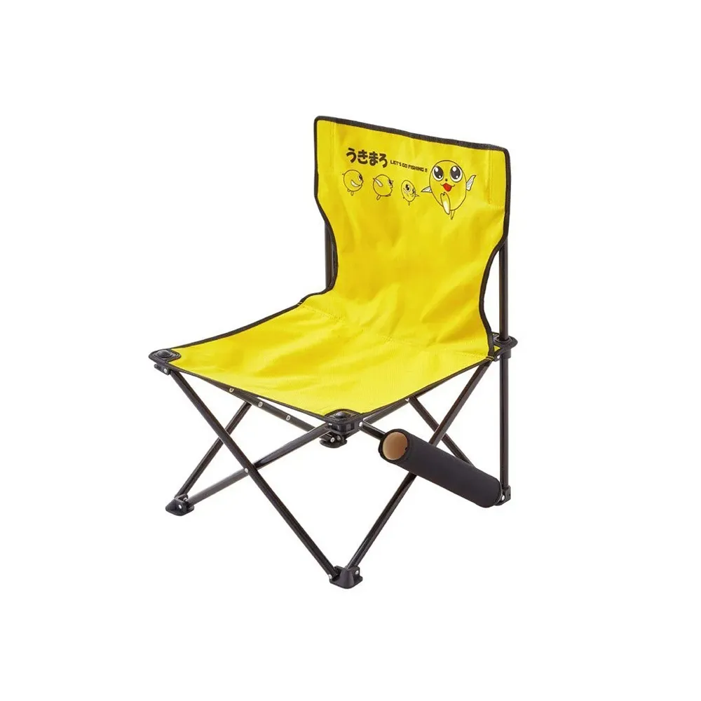 【Gamakatsu】小丸子系列 童軍椅 摺疊帆布椅 UK8005(可愛造型童軍椅 摺疊帆布椅 露營椅 親子椅)