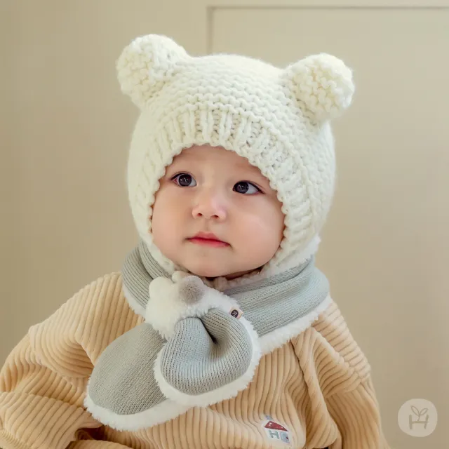 【Happy Prince】韓國製 Boba雪絨內裡嬰兒童圍巾(保暖寶寶圍脖圍兜口水巾)