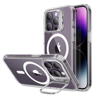 【ESR 億色】iPhone 14 Pro Halolock磁電空間 巧匯系列 鏡頭支架款 手機保護殼 剔透白