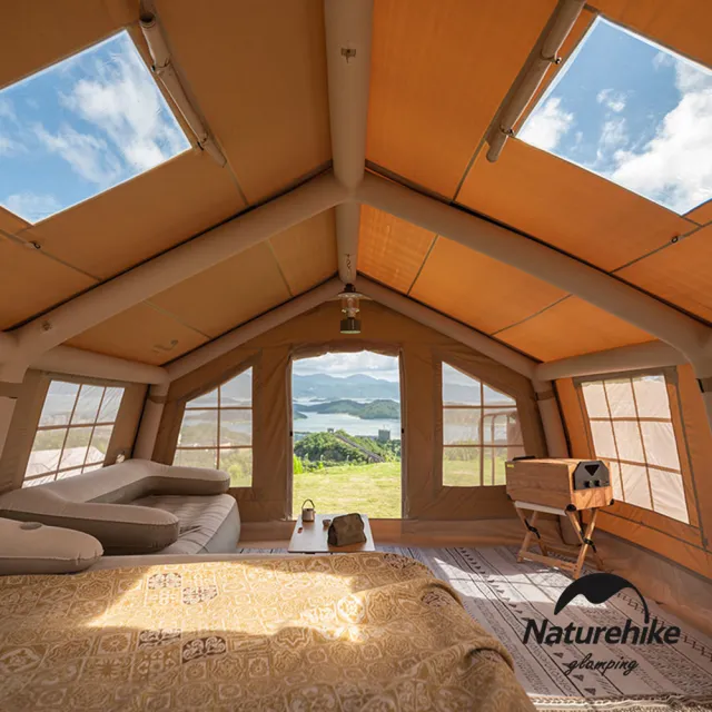 【Naturehike】亙Air 輕奢風戶外3-4人充氣帳篷13.2 ZP014(台灣總代理公司貨)
