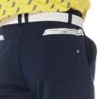 【Lynx Golf】男款日本進口布料保暖舒適後腰LOGO織帶隱形拉鍊造型平口休閒長褲(二色)