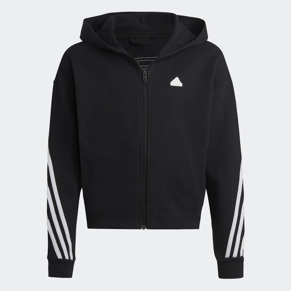 【adidas 官方旗艦】3-STRIPES 連帽外套 童裝 IC0118