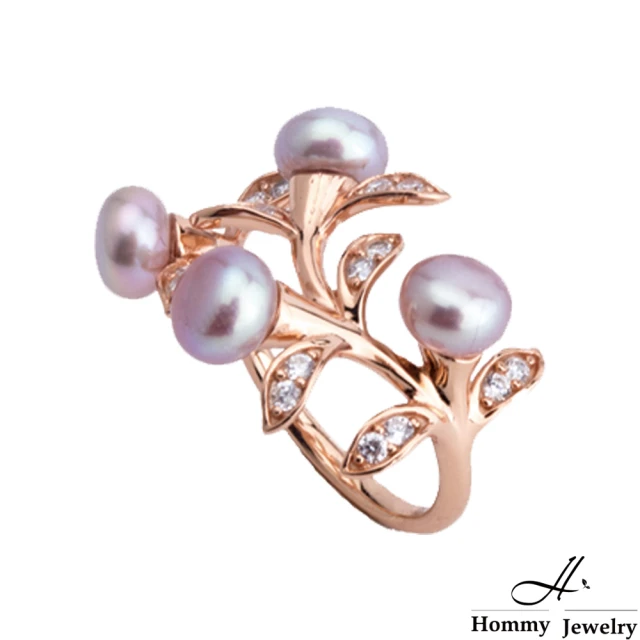 【Hommy Jewelry】Pure Pearl Transform 生命之樹珍珠戒指(珍珠)