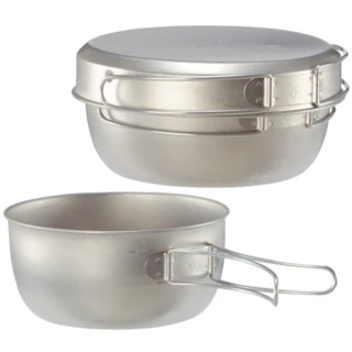 【mont bell】1-2人份鈦鍋組 日本製 Titanium Bowl Dish Set(1124512)