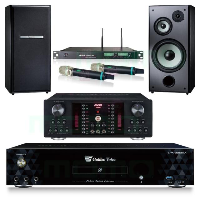 【金嗓】CPX-900 K1A+FNSD A-480N+ACT-8299PRO++TDF M-103(4TB點歌機+擴大機+無線麥克風+喇叭)
