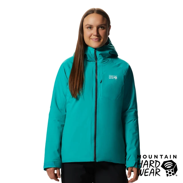 Mountain Hardwear Stretch Ozonic Insulated Jacket W 防水彈性化纖連帽外套 女款 合成綠 #2015861