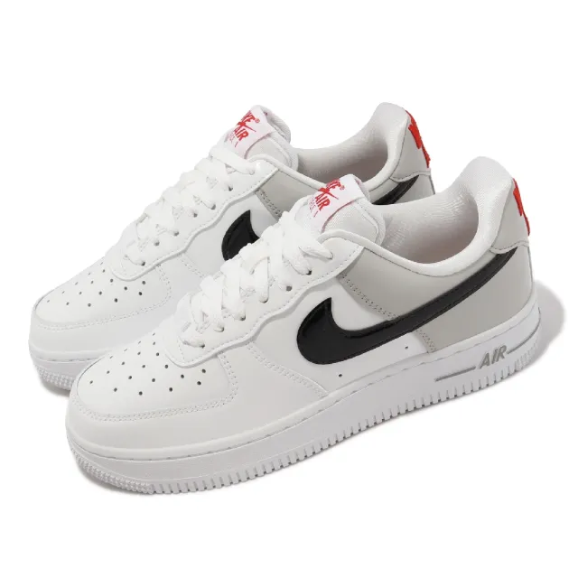 NIKE 耐吉】Wmns Air Force 1 07 ESS SNKR 白黑灰女鞋男鞋AF1 漆皮