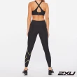 【2XU】女 MCS高階跑步中腰壓縮長褲(黑/金)