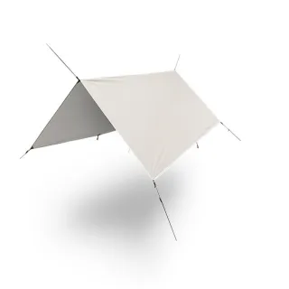 【SHANER】超抗雨遮陽天幕特大款400cmX450cm(抗雨+銀膠防曬/附收納袋+天幕杆地釘一套/客廳帳/炊事帳)