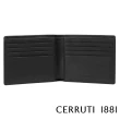 【Cerruti 1881】義大利頂級小牛皮8卡短夾皮夾 CEPU05709M(黑色 贈原廠送禮提袋)