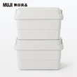 【MUJI 無印良品】耐壓收納箱/大(2入組)