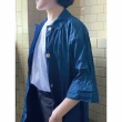 【UUIN】Light Collection _ 藍記憶紗綁帶外套(女裝 七分袖 風衣 輕便機能)