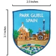 【A-ONE 匯旺】西班牙巴塞隆納景點可愛磁鐵+西班牙 桂爾公園布章2件組彩色磁鐵 冰箱磁鐵 白板(C40+250)