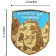 【A-ONE 匯旺】柬埔寨吳哥窟可愛磁鐵+柬埔寨 吳哥窟 文青電繡2件組彩色磁鐵 冰箱磁鐵 白板磁(C86+309)