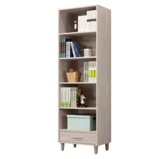 【麗得傢居】卡蘿2尺開放式書櫃收納櫃隔間櫃玄關櫃展示櫃(專人配送 免組裝)