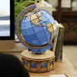 【The Marglobel】自轉動力地球儀(手作動力模型 木製組合 DIY 居家擺飾 模型 地球儀 禮物)
