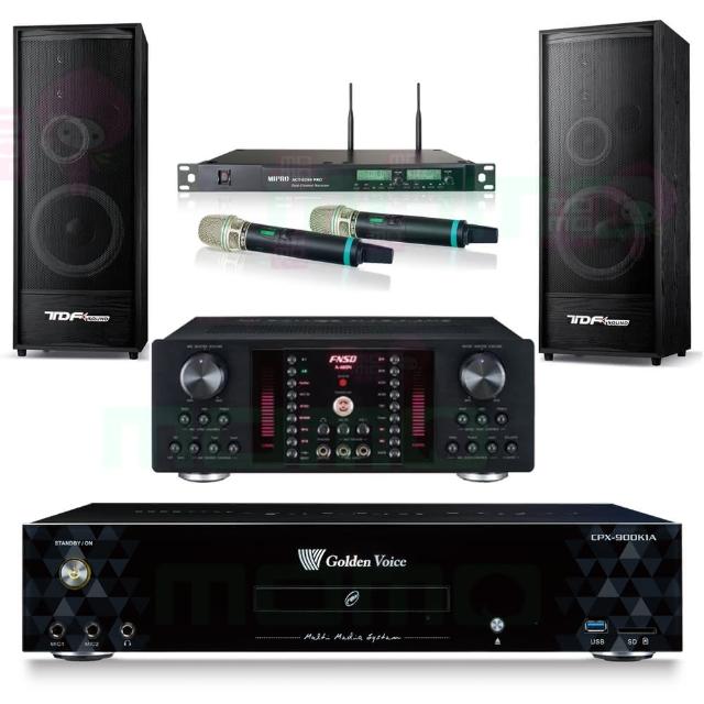 【金嗓】CPX-900 K1A+FNSD A-480N+ACT-8299PRO++TDF K-124(4TB點歌機+擴大機+無線麥克風+喇叭)
