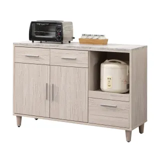 【麗得傢居】卡蘿4尺餐櫃下座 電器櫃收納櫃碗盤櫥櫃(專人配送 免組裝)