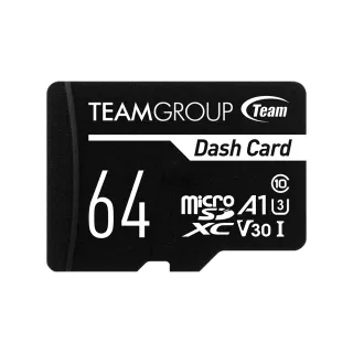 【TEAM 十銓】Dash Micro 64GB SDXC UHS-I U1 C10 行車專用記憶卡 [含轉卡]