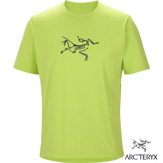 【Arcteryx 始祖鳥】男 Cormac logo 快乾短袖圓領衫(青檸綠/黑寶石)
