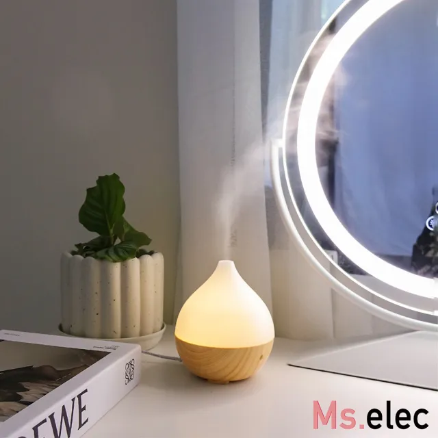 【Ms.elec 米嬉樂】青春按摩美顏組+漫光芳香水氧機(療癒按摩舒壓組)