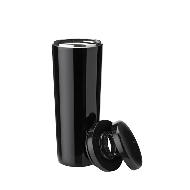【IUSE】丹麥 Stelton Carrie 真空保溫杯/黑色/500ml(北歐/真空/保溫/隨身瓶)