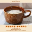 【樂陶陶】日式柴犬帶蓋陶瓷馬克杯-300ML(水杯 咖啡杯 陶瓷杯 牛奶杯 早餐水 甜點碟 零食碟 下午茶杯)