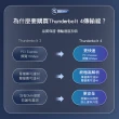 【ORICO】Thunderbolt 4 Type-C to Type-C 超高速傳輸充電線80cm(TBZ4-08-GY-BP)